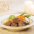 Veau boulette cuite assiette ragout