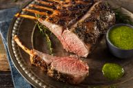 Herb crusted rack of lamb