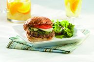 Quebec Veal Burger with Brie and Pesto