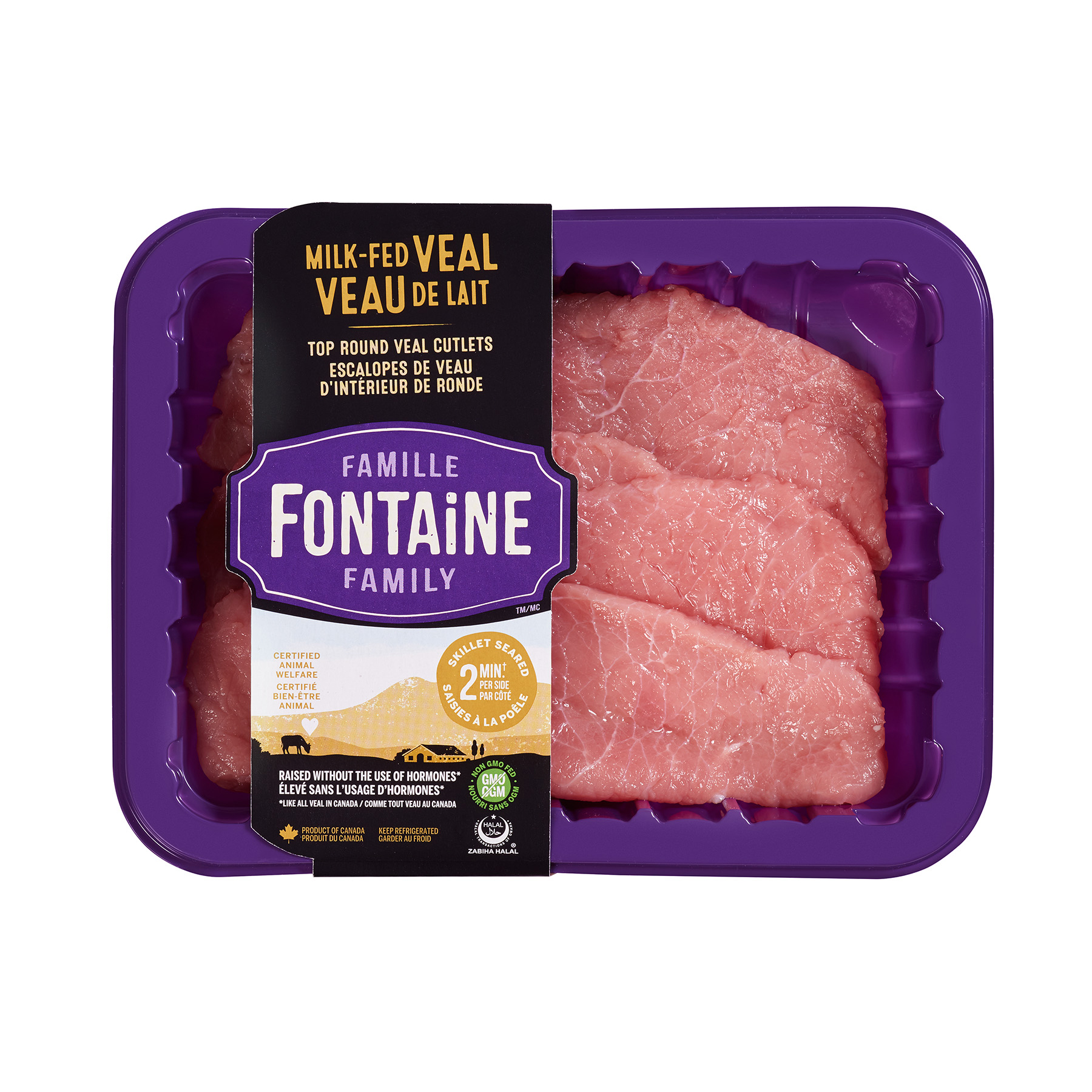 Délimax-Montpak launches Fontaine Family, a new brand of superior-quality meat, and introduces the only GMO-free milk-fed veal in the market